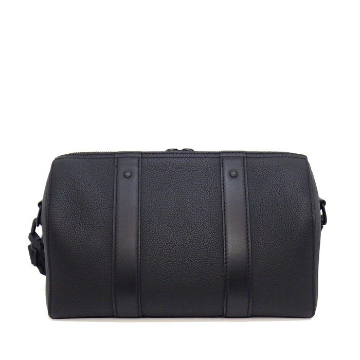 Louis Vuitton Shoulder Bag City Keepall Black LV Aerogram Leather
