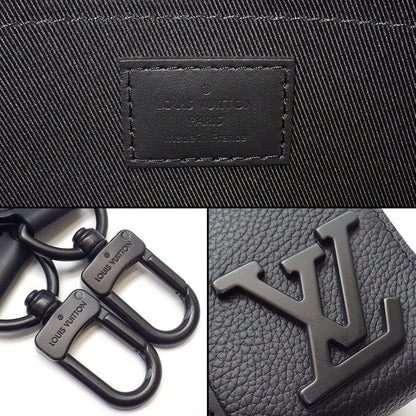 Louis Vuitton Shoulder Bag City Keepall Black LV Aerogram Leather