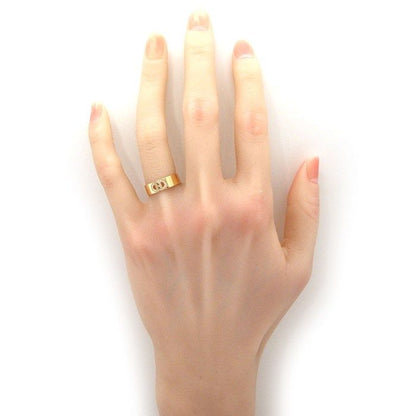 Hermes Ring D'ancre PM Points Diamond 18k Pink Gold