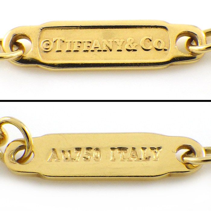 Tiffany & Co Necklace T Smile Mini Micro 18k Yellow Gold