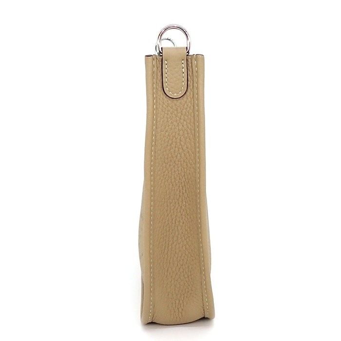 Hermes Shoulder Bag Evelyne TPM Amazone Trench White Taurillon Clemence Silver