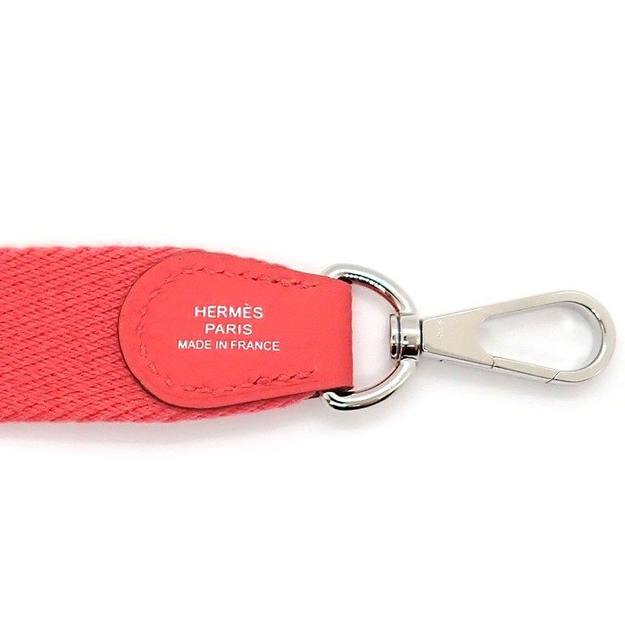 Hermes Shoulder Bag Evelyne TPM Amazone Rose Texas Taurillon Clemence Silver
