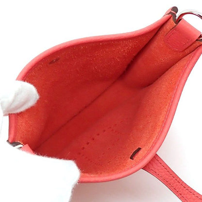 Hermes Shoulder Bag Evelyne TPM Amazone Rose Texas Taurillon Clemence Silver