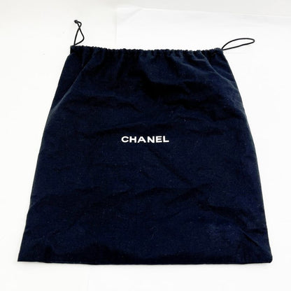 Chanel Shoulder Bag Logo Fringe Hotei Black