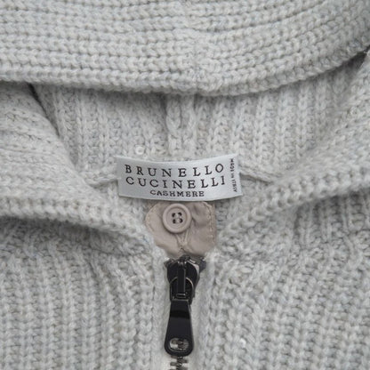 Brunello Cucinelli Hoodie 4 Zip Up Knit Sequin