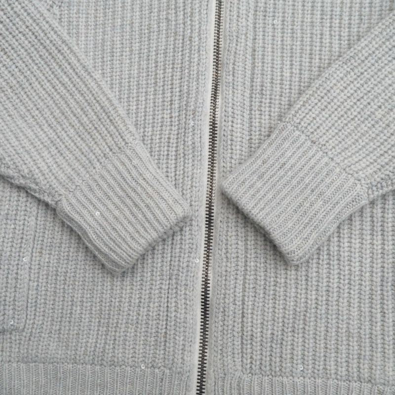 Brunello Cucinelli Hoodie 4 Zip Up Knit Sequin
