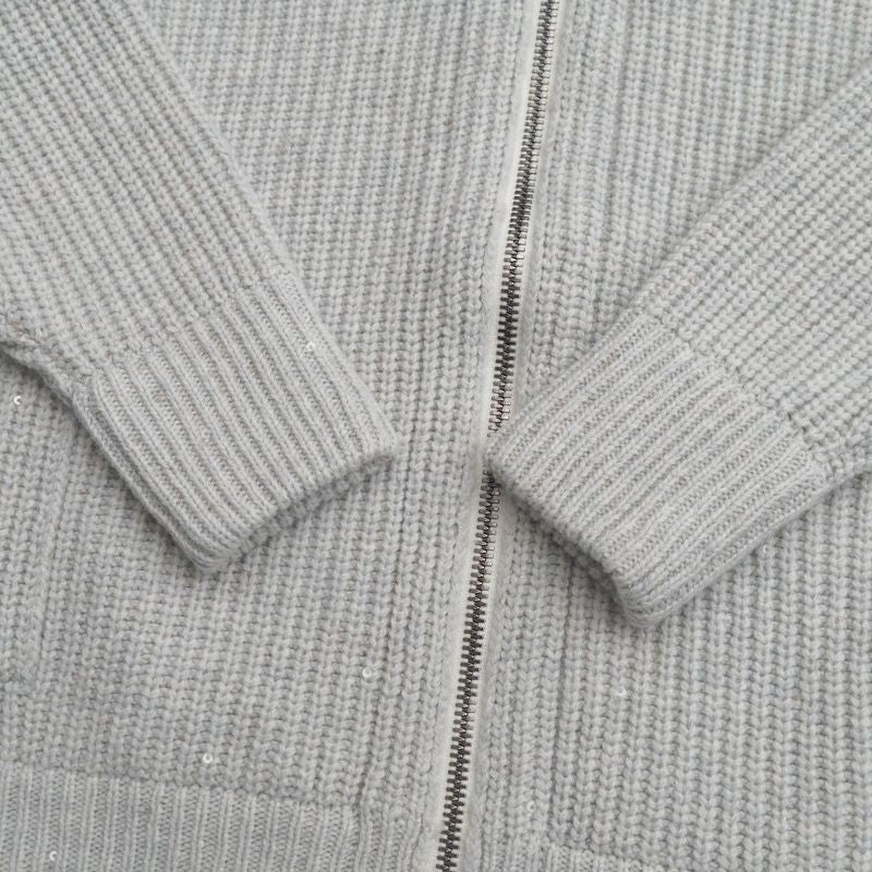 Brunello Cucinelli Hoodie 6 Zip Up Knit Sequins