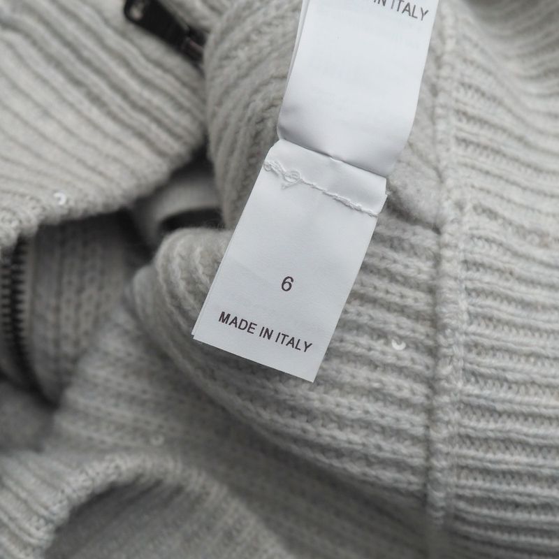 Brunello Cucinelli Hoodie 6 Zip Up Knit Sequins