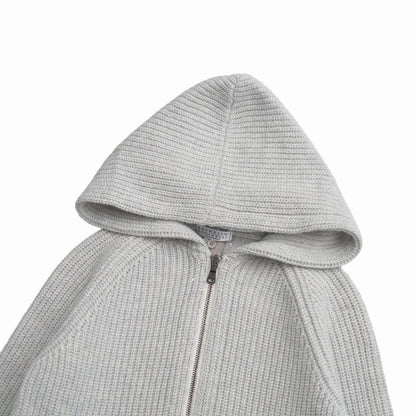 Brunello Cucinelli Hoodie 6 Zip Up Knit Sequins