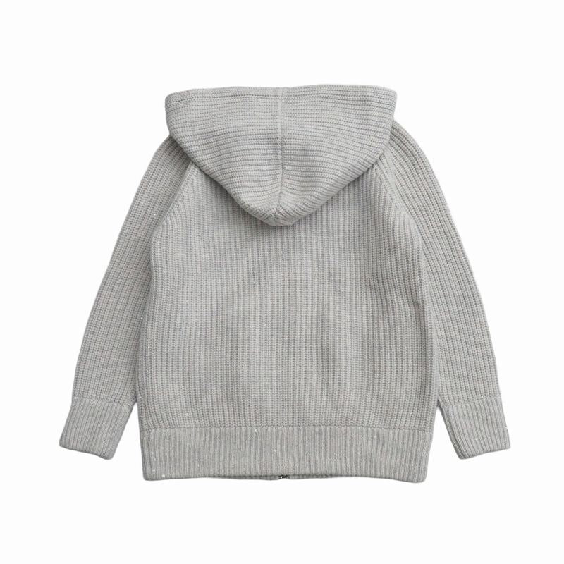 Brunello Cucinelli Hoodie 6 Zip Up Knit Sequins
