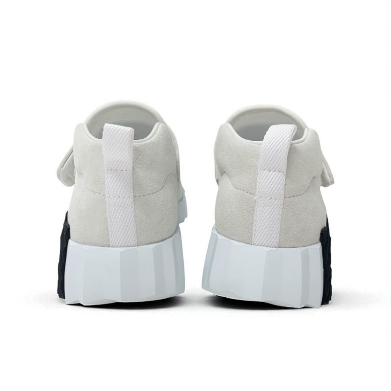 Hermes Sneakers Shoes Suede Fabric White Velcro