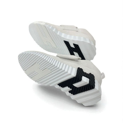 Hermes Sneakers Shoes Suede Fabric White Velcro