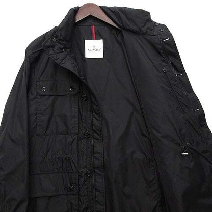 Moncler Lez Nylon Field Jacket Hood Black 4 Large