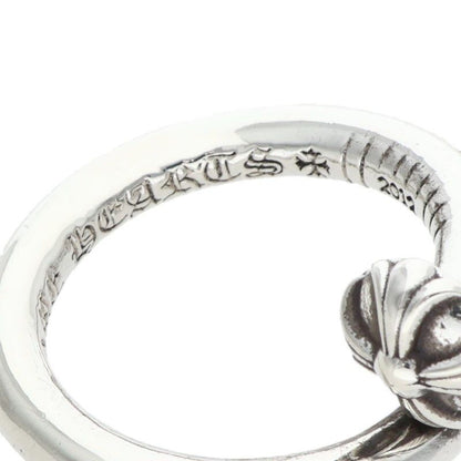 Chrome Hearts Nail Crsball Cross Ball Silver Ring
