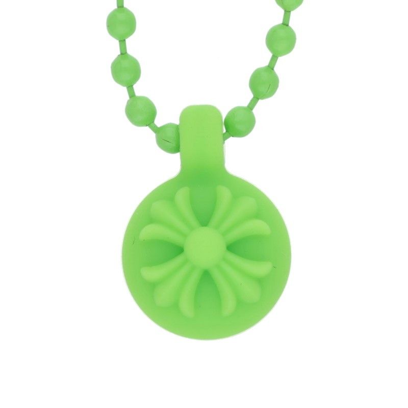 Chrome Hearts Rubber CH Crssball Cross Ball Necklace