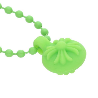 Chrome Hearts Rubber CH Crssball Cross Ball Necklace
