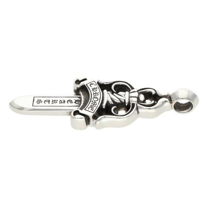 Chrome Hearts Large Dagger Pendant Silver Necklace