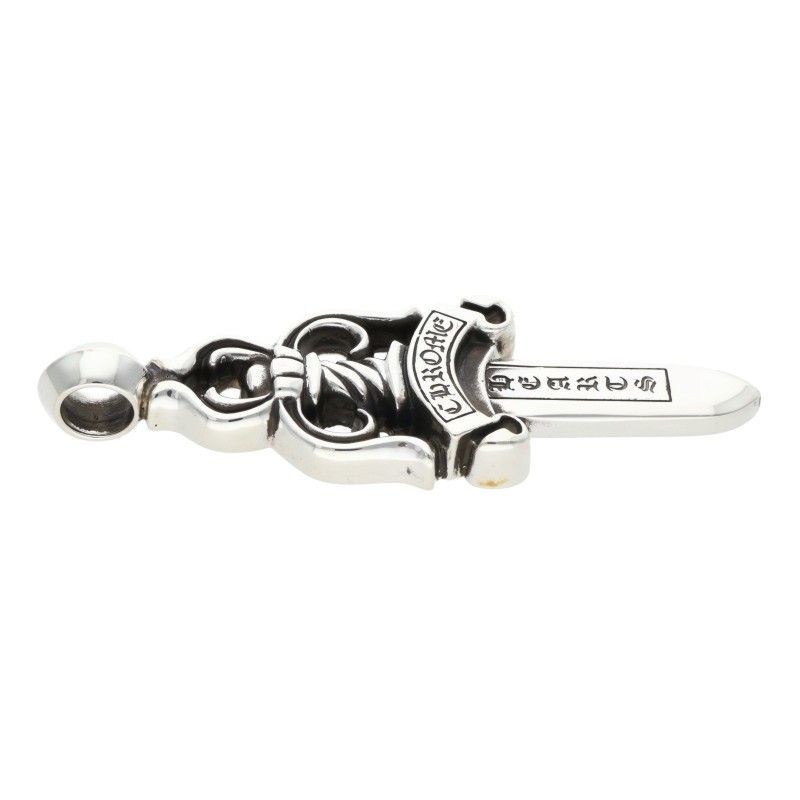 Chrome Hearts Large Dagger Pendant Silver Necklace