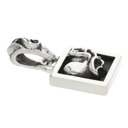 Chrome Hearts Framed Heart Silver Necklace Top