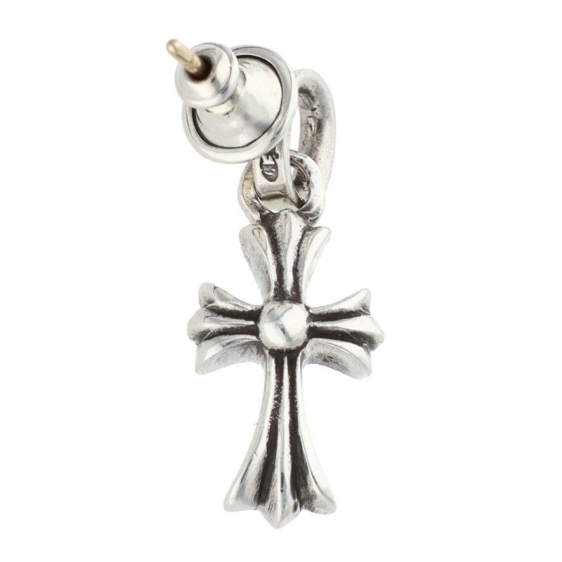 Chrome Hearts Bby Pprchn Baby Fat Drop Silver Earrings