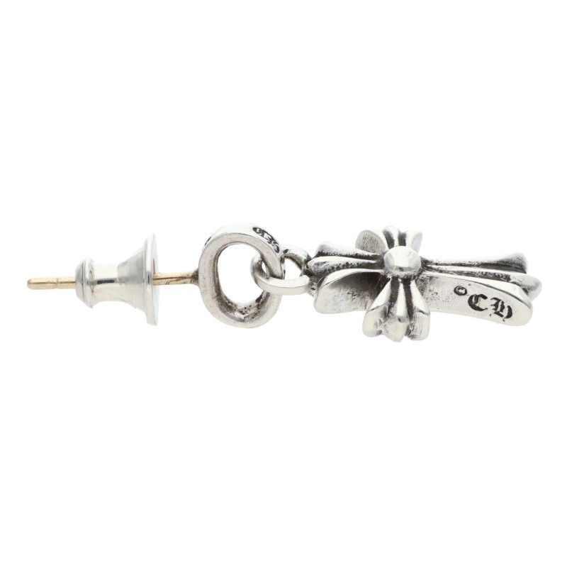 Chrome Hearts Bby Pprchn Baby Fat Drop Silver Earrings