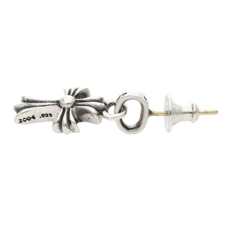 Chrome Hearts Bby Pprchn Baby Fat Drop Silver Earrings