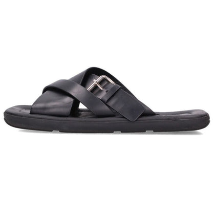 Prada Cross Strap Leather Sandals 8