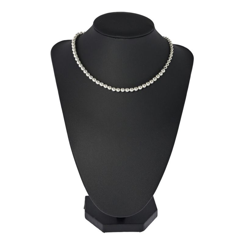 Tiffany & Co Ball Chain Necklace Choker Silver
