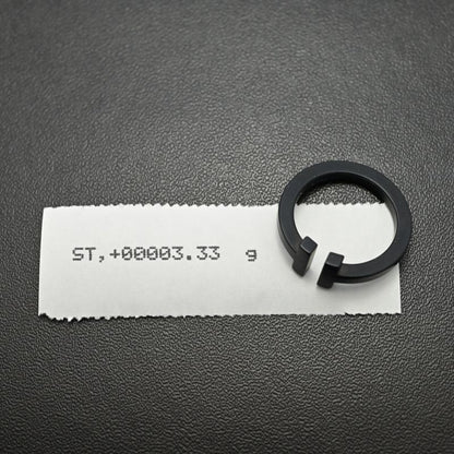 Tiffany & Co T Square Titanium Ring SS Stainless . 51. Black