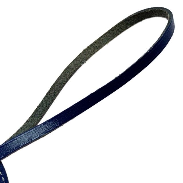 Hermes Charm Paddock Bag Leather Navy Yellow