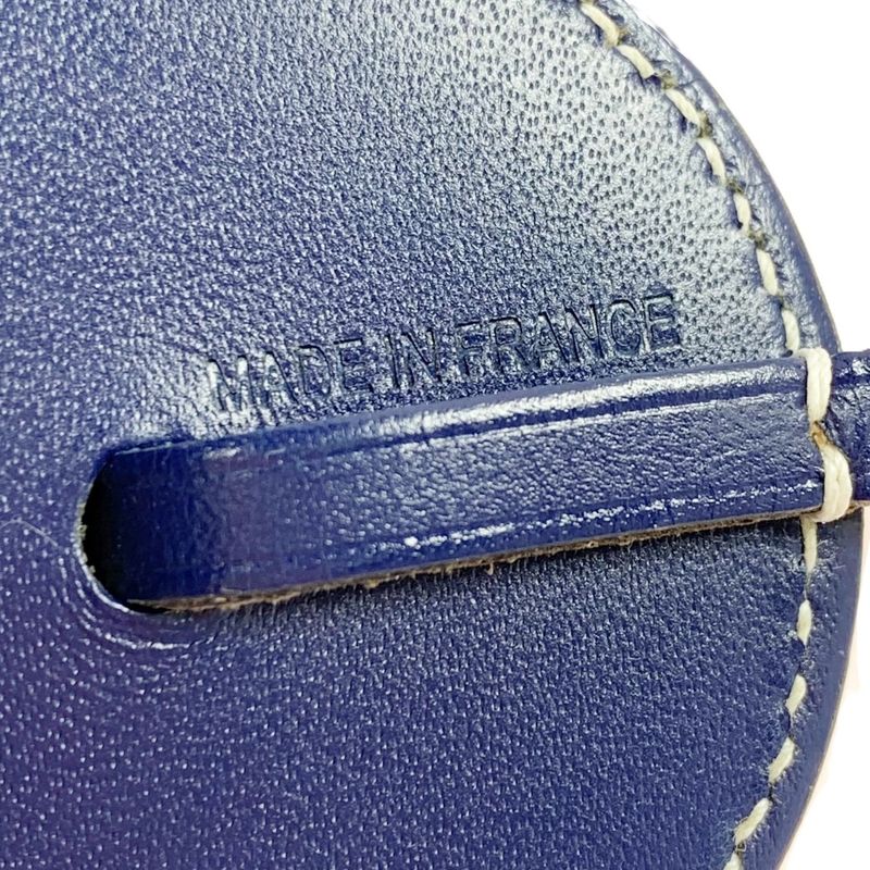 Hermes Charm Paddock Bag Leather Navy Yellow