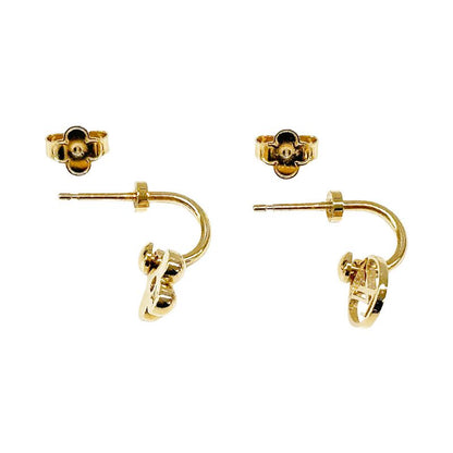 Louis Vuitton Earrings Blooming Gold Logo Feminine