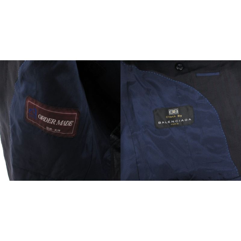 Balenciaga Iwataya Fabric Custom Made Suit Set Tailored Jacket Pants Trousers