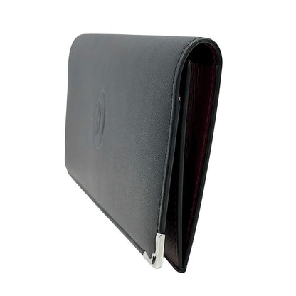 Cartier Wallet Must Have Leather Black Simple Logo Luxury Coin Purse