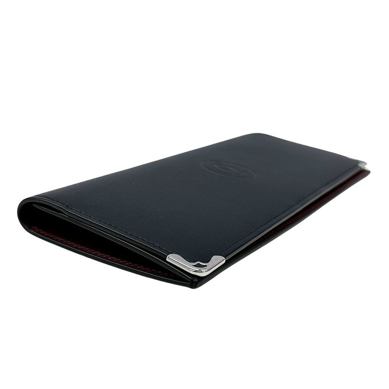 Cartier Wallet Must Have Leather Black Simple Logo Luxury Coin Purse