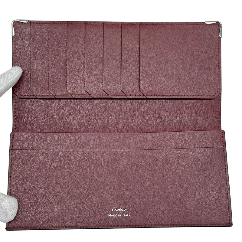 Cartier Wallet Must Have Leather Black Simple Logo Luxury Coin Purse