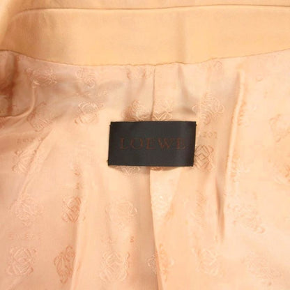 Loewe Tailored Jacket Lamb Leather Lining Anagram 34 Beige YJ