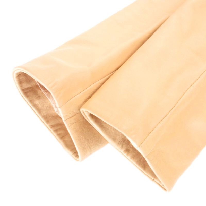 Loewe Tailored Jacket Lamb Leather Lining Anagram 34 Beige YJ