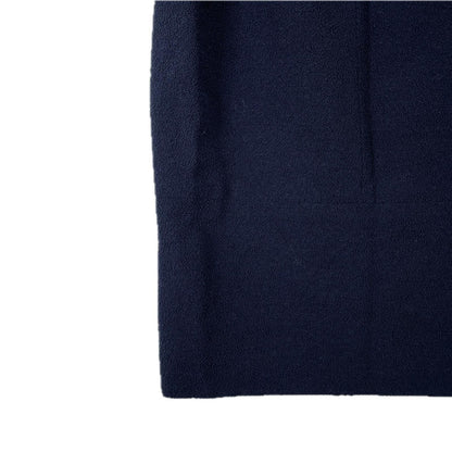Chanel Pencil Skirt AW Wool Navy Silk 40 — view 4
