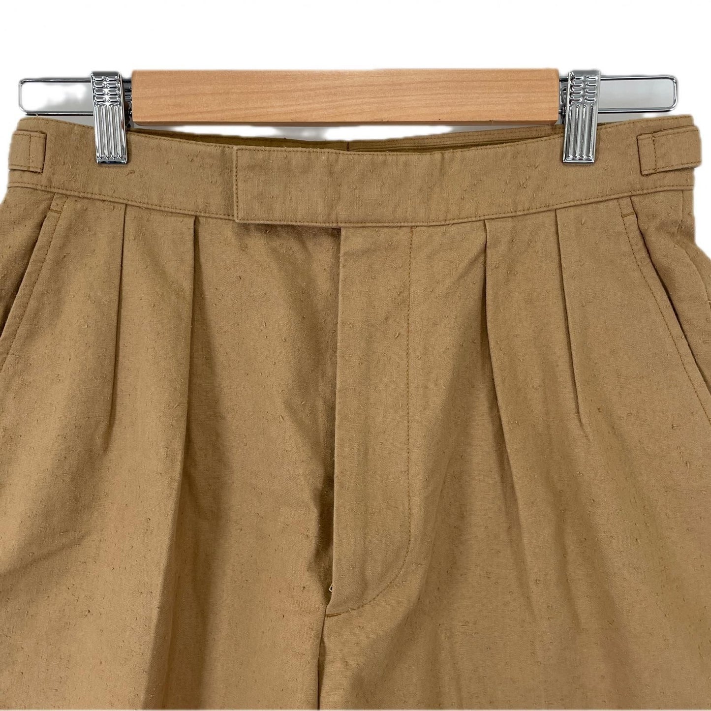 Gucci Tuck Shorts Logo Spring Summer SS Cotton Brown 44 — view 3