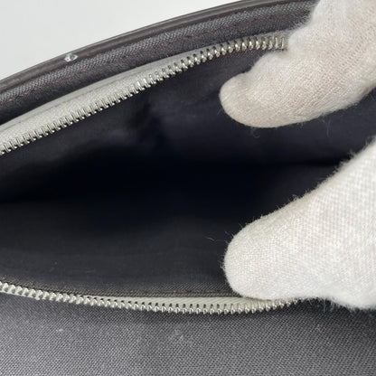Fendi Shoulder Bag Leather Silver — view 8