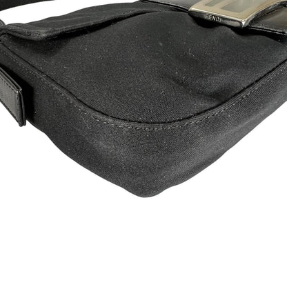 Fendi Mamma Baguette Handbag Jersey Black — view 6