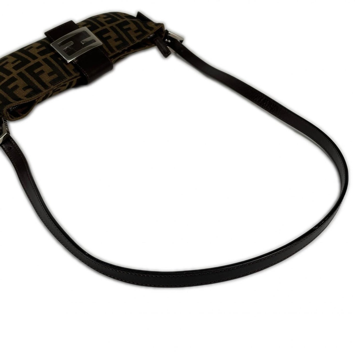 Fendi Zucca Mamma Baguette Shoulder Bag Canvas Brown — view 5