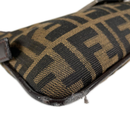Fendi Zucca Mamma Baguette Shoulder Bag Canvas Brown — view 6