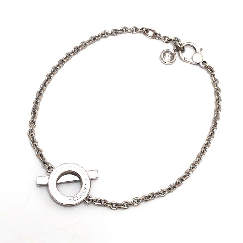 Hermes Bracelet Finesse 18k White Gold Silver