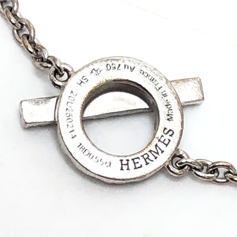 Hermes Bracelet Finesse 18k White Gold Silver