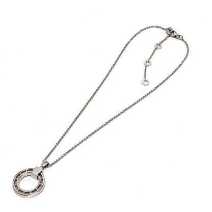 Bvlgari Necklace 18k White Gold Diamond Silver