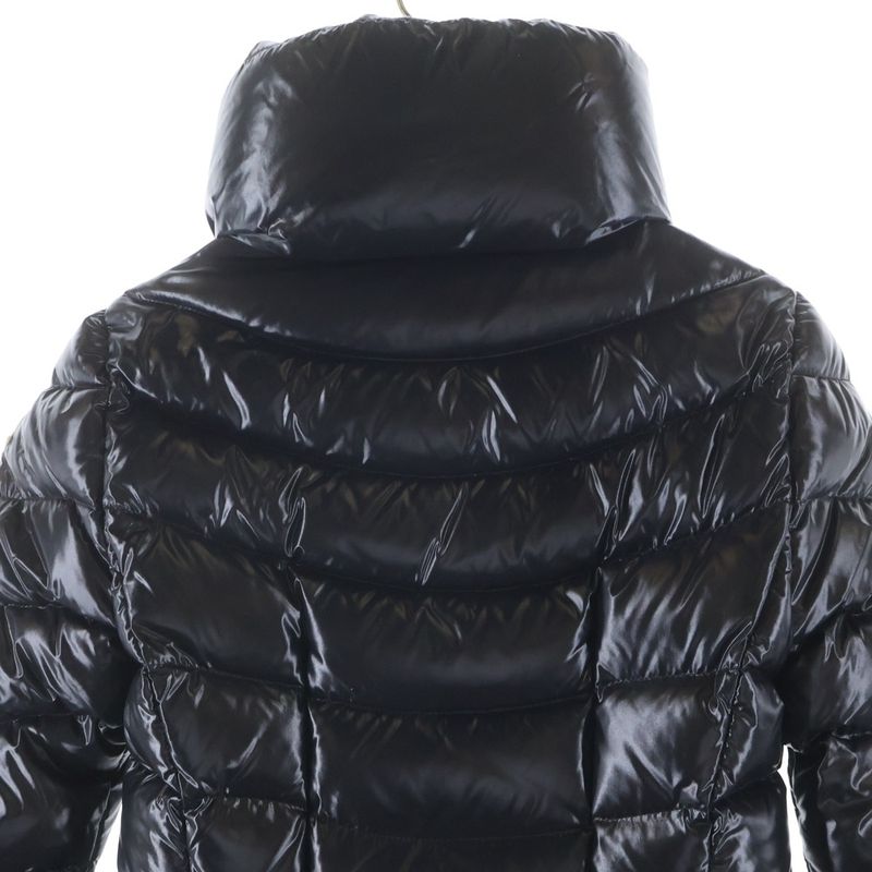 Moncler Mirielon Nylon Down Jacket Zip Up Coat Black