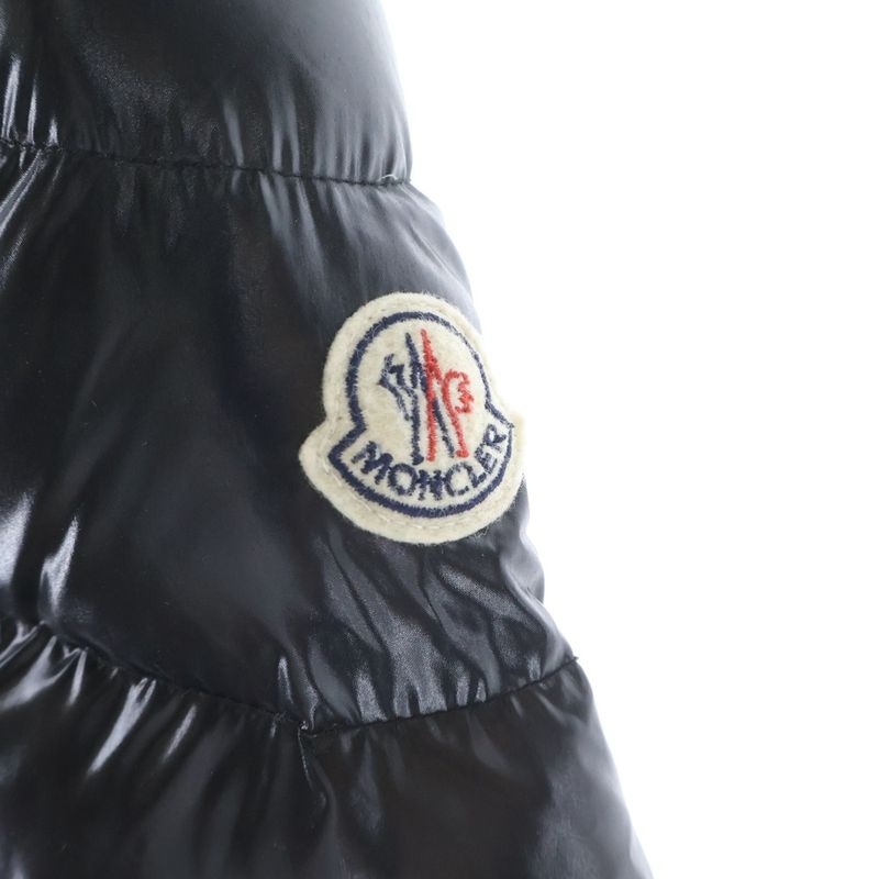 Moncler Mirielon Nylon Down Jacket Zip Up Coat Black