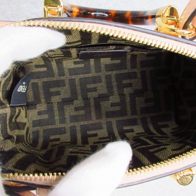 Fendi Visible Mini Shoulder Bag 2-Way Beige
